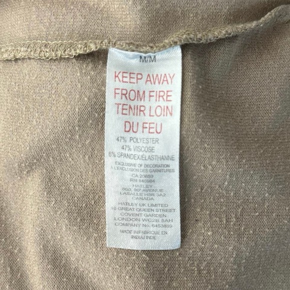 Hatley Sweater Womens Medium Beige Everyday Preppy Earthy Neutral Minimalist - Picture 7 of 7